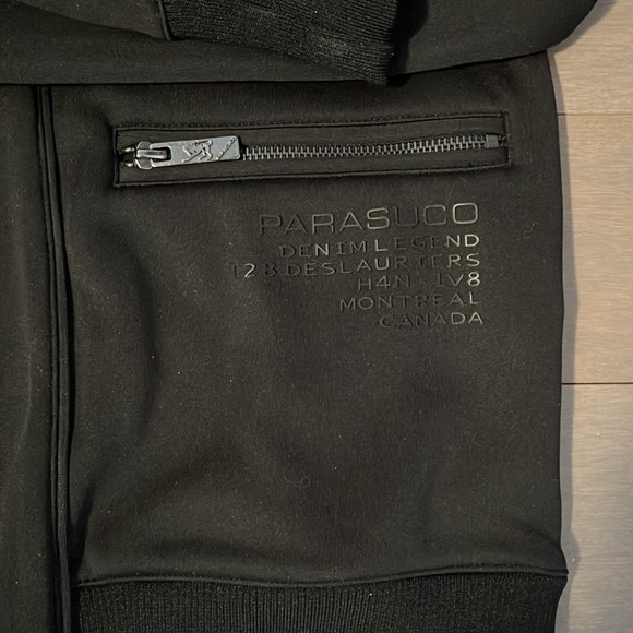 Black zip up sweater parasuco size M - Picture 2 of 3